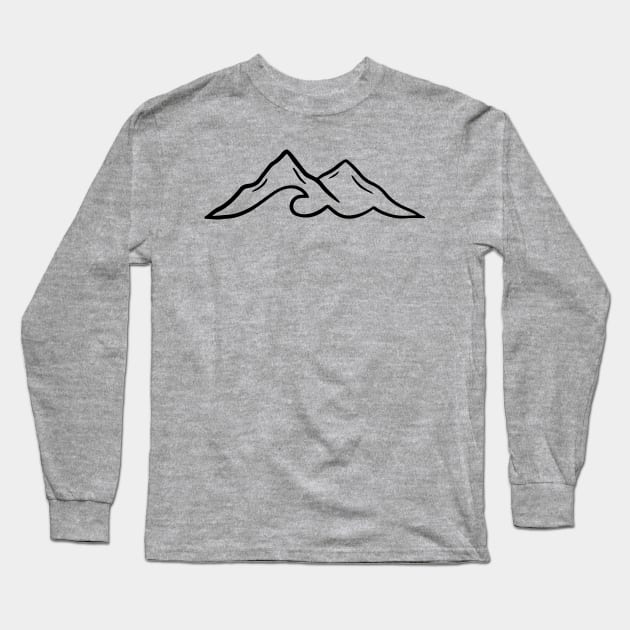 Nature Lines Long Sleeve T-Shirt by SommersethArt